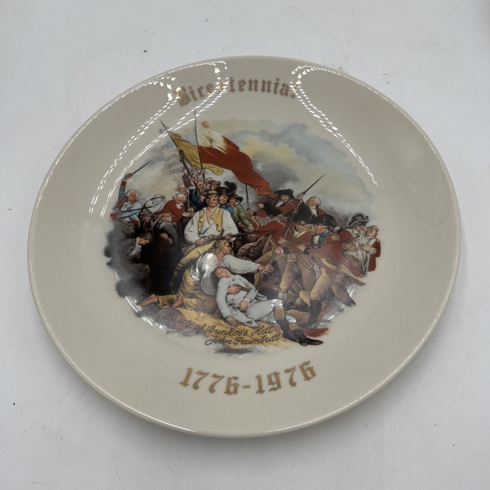 Bicentennial Battle of Bunker Hill Commemorative Plate